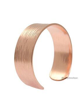 Copper Cuff Bracelet Handmade 100% Solid Copper Boho Modern Jewelry